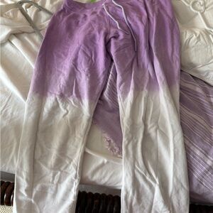 Split 59 Purple and White Ombre Sweatpants